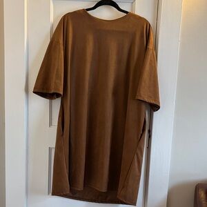 suede shirt dress